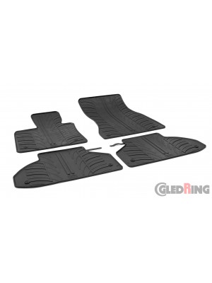 Original Gledring Passform Fußmatten Gummimatten 4 Tlg.+Fixing - BMW X6 2014->2019